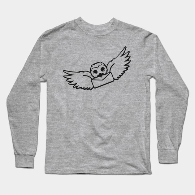 Owl Delivering Long Sleeve T-Shirt by Action Clothing